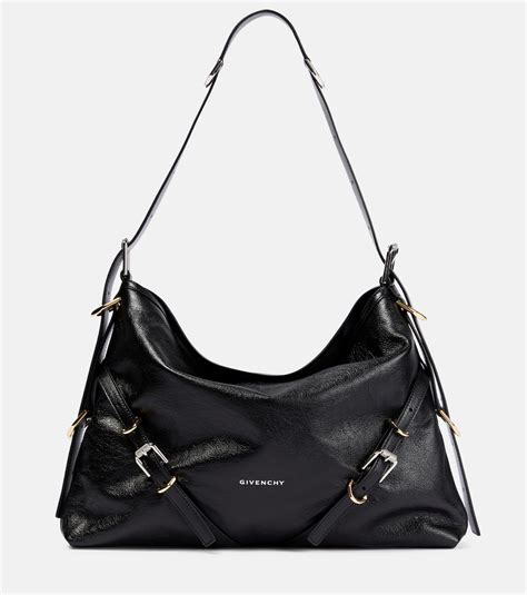 givenchy voyou medium leather shoulder bag|Givenchy shoulder bag.